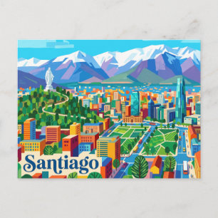 Santiago de Chile Postkarte