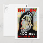 Santiago De Chile Postkarte (Vorne/Hinten)