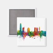 Santiago de Chile Skyline Magnet (Vorderseite/Rückseite)