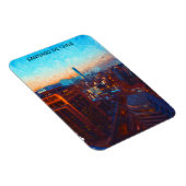 Santiago de Chile Skyline View Magnet (Rechte Seite)