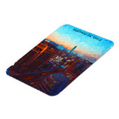 Santiago de Chile Skyline View Magnet (Linke Seite)