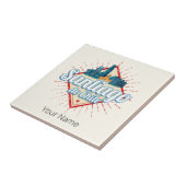 Santiago de Chile Stadthotel Retro Skyline Fliese (Seite)