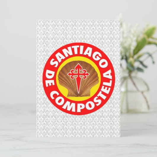 Santiago de Compostela Einladung (Stehend Vorderseite)
