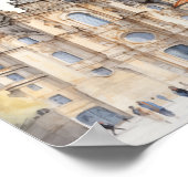 Santiago de Compostela Galicia Berühmter Reiseort Poster (Ecke)