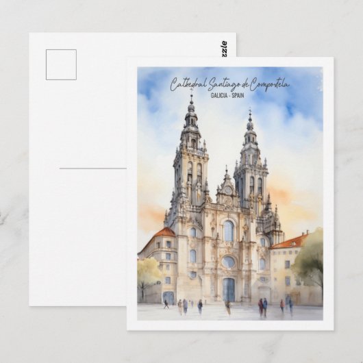 Santiago de Compostela Galicia Berühmter Reiseort Postkarte (Vorne/Hinten)