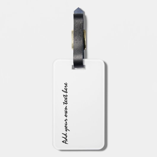 Santiago de Compostela Muschel und Rotkreuzsymbol Gepäckanhänger (Rückseite vertikal)