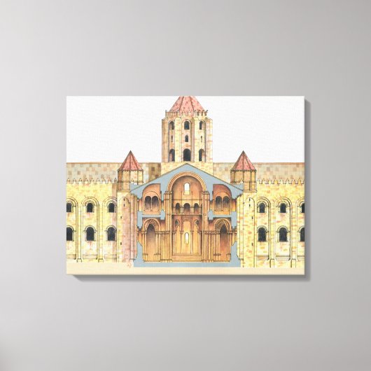 Santiago de Compostela Romanesque Leinwanddruck (Vorderseite)