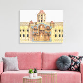 Santiago de Compostela Romanesque Leinwanddruck (Insitu (Wohnzimmer))