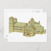 Santiago de Compostela romanische Kathedrale. Postkarte (Vorne/Hinten)