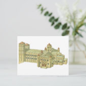 Santiago de Compostela romanische Kathedrale. Postkarte (Stehend Vorderseite)