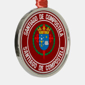 Santiago de Compostela Runde Emblem Ornament Aus Metall (Rechts)