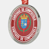 Santiago de Compostela Runde Emblem Ornament Aus Metall (Links)