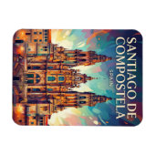 Santiago de Compostela Spanien Magnet (Horizontal)