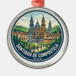 Santiago de Compostela Spanien Ornament Aus Metall