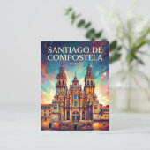 Santiago de Compostela Spanien Postkarte (Stehend Vorderseite)