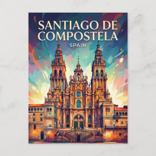 Santiago de Compostela Spanien Postkarte