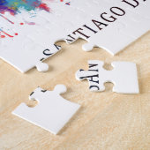 Santiago de Compostela Spanien Skyline Puzzle (Seite)