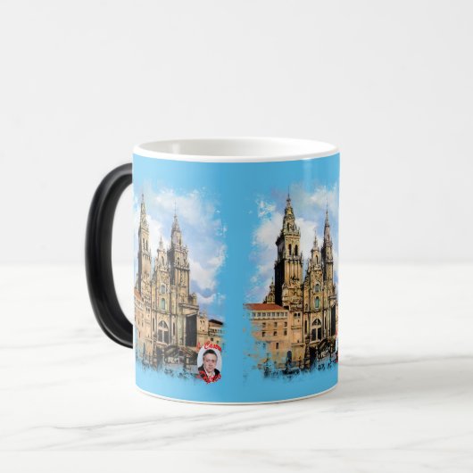 Santiago de Compostela Verwandlungstasse (Vorderseite Links)
