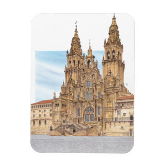 Santiago de Compostela. Western-Fassade. Spanien Magnet