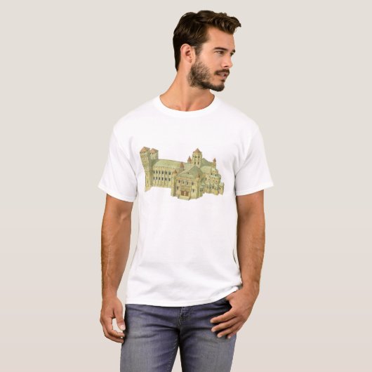 Santiago de Compostelaromanesque-Kathedrale T-Shirt (Vorne ganz)