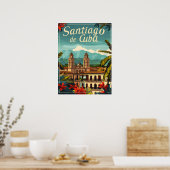 Santiago de Cuba: Rhythmisches Soul der Karibik Poster (Küche)