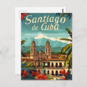 Santiago de Cuba: Rhythmisches Soul der Karibik Postkarte (Vorne/Hinten)