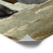 Santiago de Cuba Street Scene Poster (Ecke)