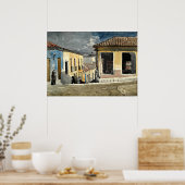 Santiago de Cuba Street Scene Poster (Küche)