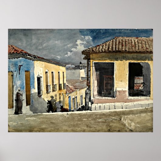 Santiago de Cuba Street Scene Poster (Vorne)