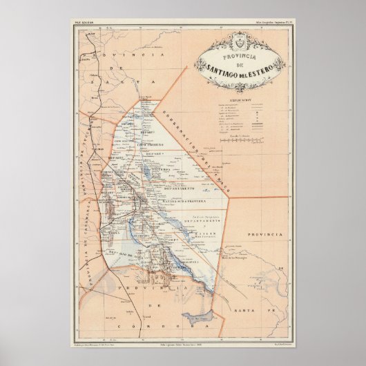 Santiago del Estero, Argentinien Poster (Vorne)
