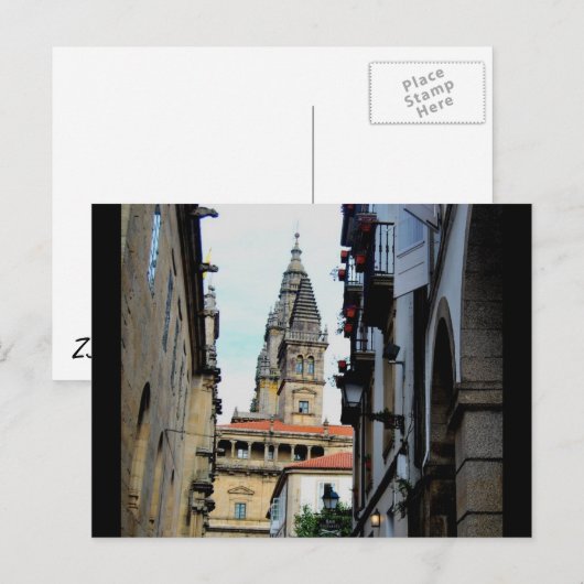 Santiago della Compostella Postkarte (Vorne/Hinten)