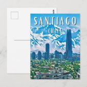 Santiago: Die kosmopolitische Stadt Postkarte (Vorne/Hinten)
