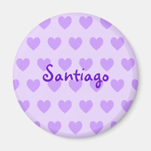 Santiago im Lila Magnet