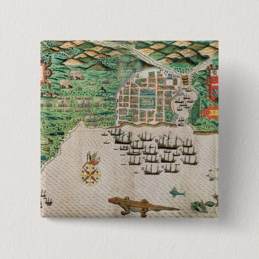 Santiago, Kap-Verde, 1589 2 Button (Vorderseite)