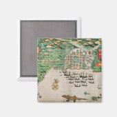 Santiago, Kap Verde, 1589 2 Magnet (Vorderseite/Rückseite)