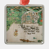 Santiago, Kap-Verde, 1589 2 Silbernes Ornament (Vorne)