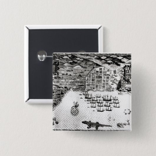 Santiago, Kap-Verde, 1589 Button (Vorne & Hinten)