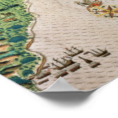 Santiago, Kap Verde, 1589 Poster (Ecke)