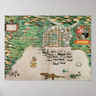 Santiago, Kap Verde, 1589 Poster
