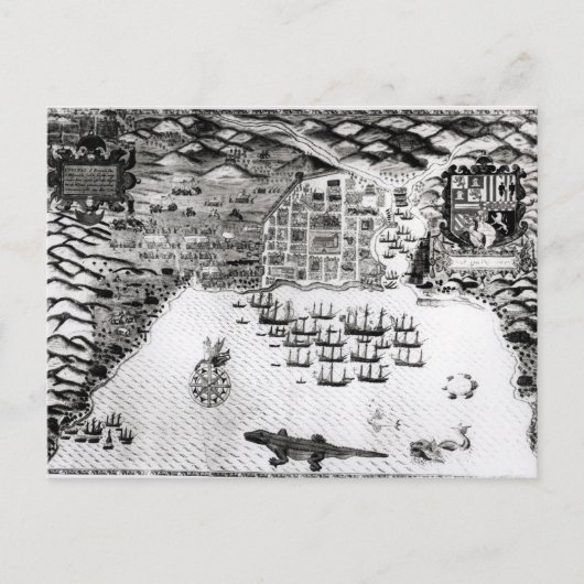 Santiago, Kap Verde, 1589 Postkarte (Vorderseite)