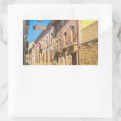 Santiago path city rechteckiger aufkleber (Tasche)