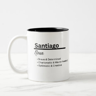Santiago, personalisierter Name Jungen Tasse