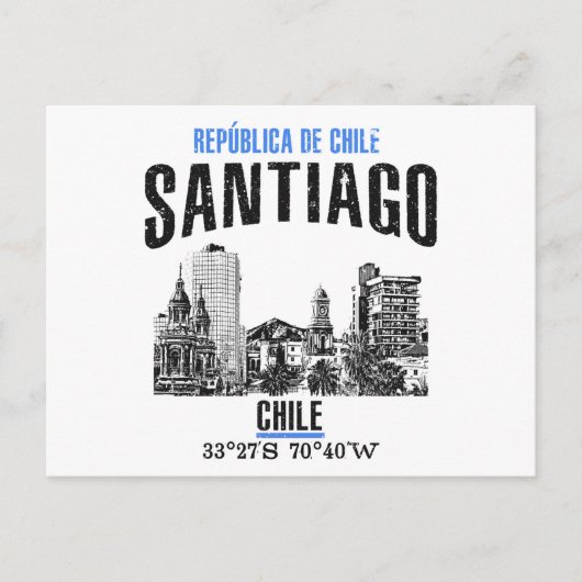 Santiago Postkarte (Vorderseite)