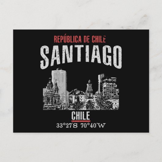 Santiago Postkarte (Vorderseite)