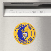 Santiago Round Emblem Magnet (In Situ (Geschirrspüler))
