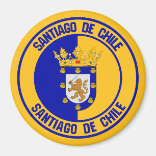 Santiago Round Emblem Magnet