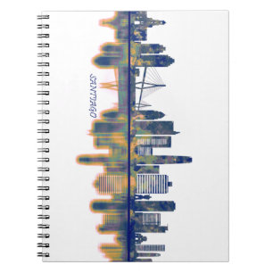Santiago Skyline Notizblock