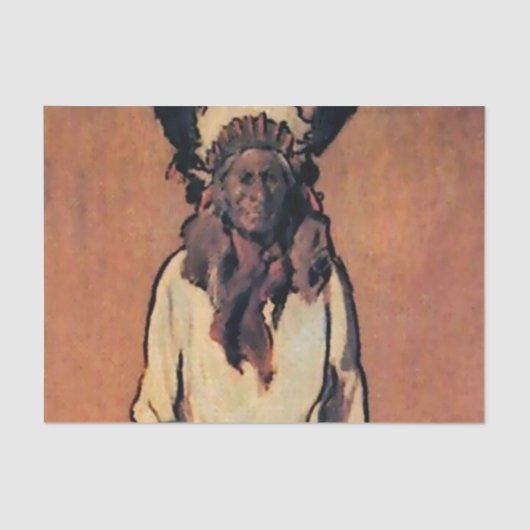 “Santiago” Western Art by Gerald Cassidy Seidenpapier (Vorderseite)