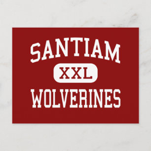 Santiam - Wolverines - High - Mill City Oregon Postkarte