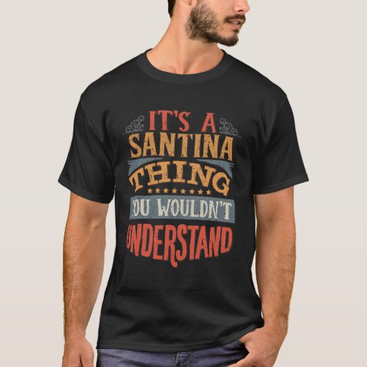 Santina Name T-Shirt (Vorderseite)